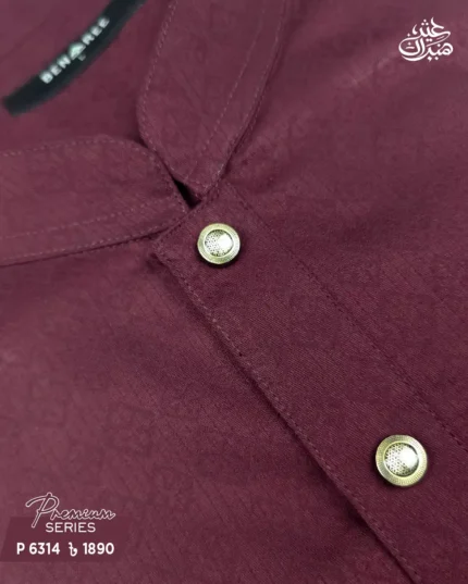 Maroon  Panjabi - P 6314