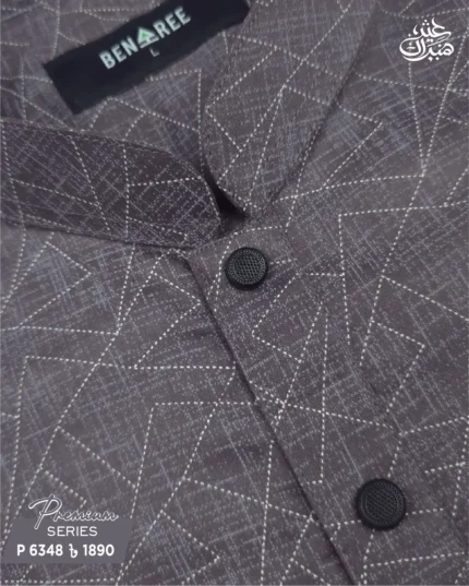 Faded Brown Color Panjabi - P 6348